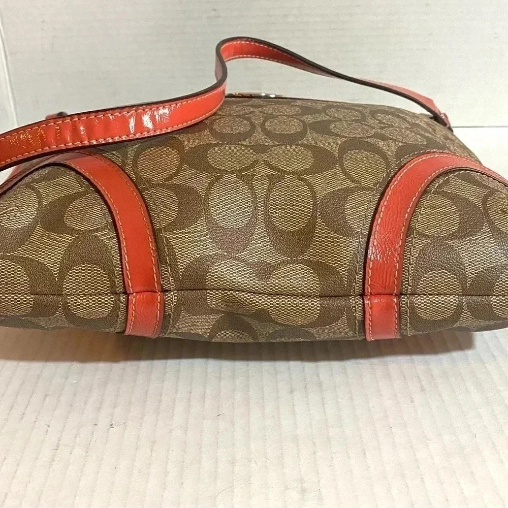 Coach CC signature print canvas crossbody handbag